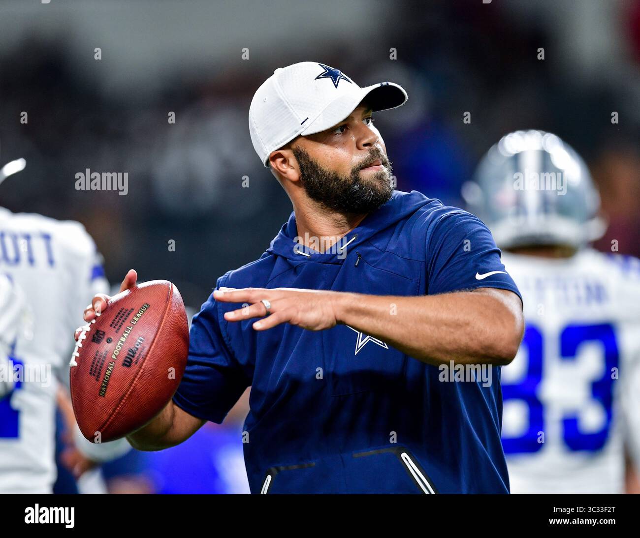 24 agosto 2019:.                                   Durante una partita di football tra gli Houston Texans e i Dallas Cowboys all'AT&T Stadium di Arlington, Texas. .Manny Flores/CSM Foto Stock