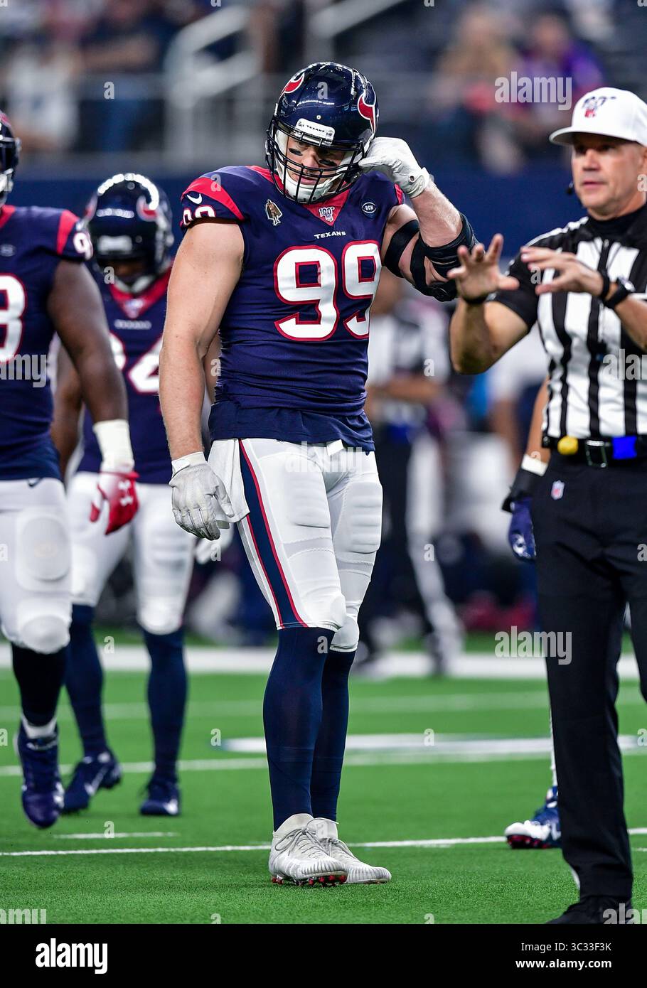 24 agosto 2019:.                                   Durante una partita di football tra gli Houston Texans e i Dallas Cowboys all'AT&T Stadium di Arlington, Texas. .Manny Flores/CSM Foto Stock