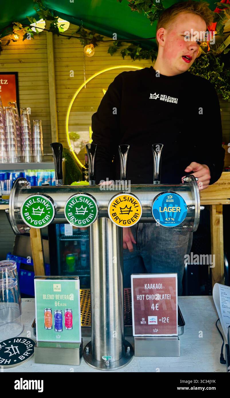 Bryggeri Helsinki Draft Beers, Helsinki, Finlandia. Foto Stock