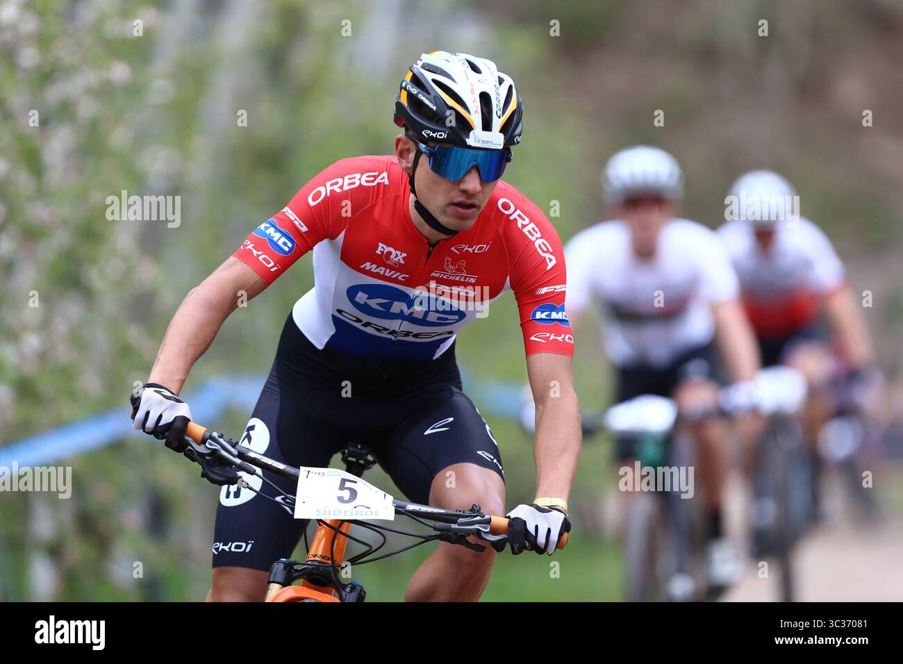 MTB Race VTT - internazionali d'Italia Series - . Nals - Nalles, Italia il 10 aprile 2021. In azione Milan Vader (NED) (foto di Pierre Teyssot/ESPA-Images)(immagine di credito: &Copy; ESPA Photo Agency/CSM via ZUMA Wire) Foto Stock
