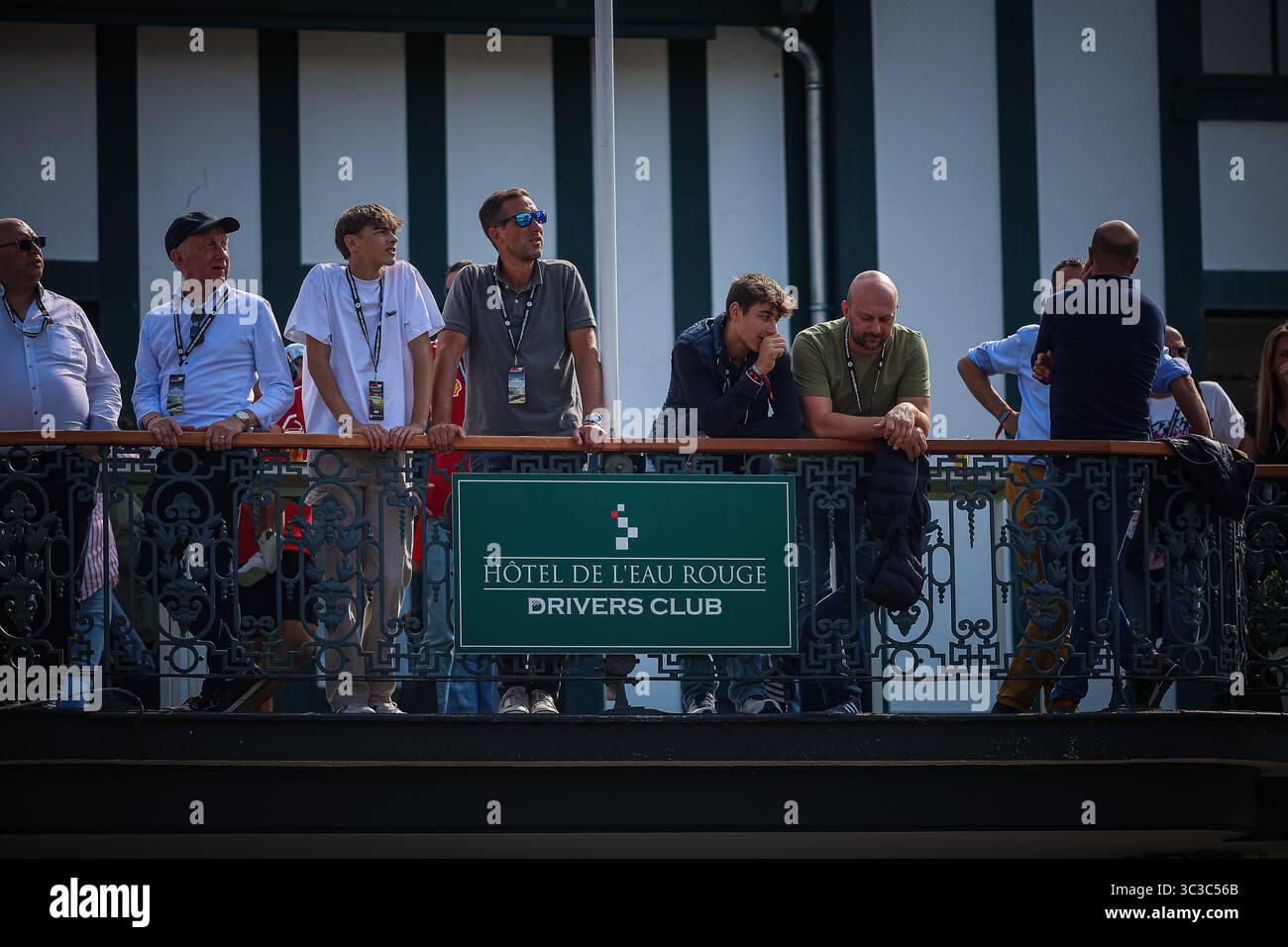 Public/Tifosi/fan/Grandstand, durante il GP del Belgio, Spa-Francorchamps 24-27 luglio 2025 Campionato del mondo di Formula 1 2025. Foto Stock