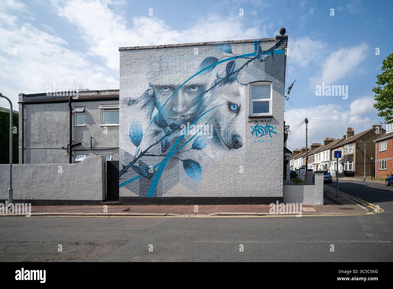 Street art a Southend-on-Sea, Essex Foto Stock