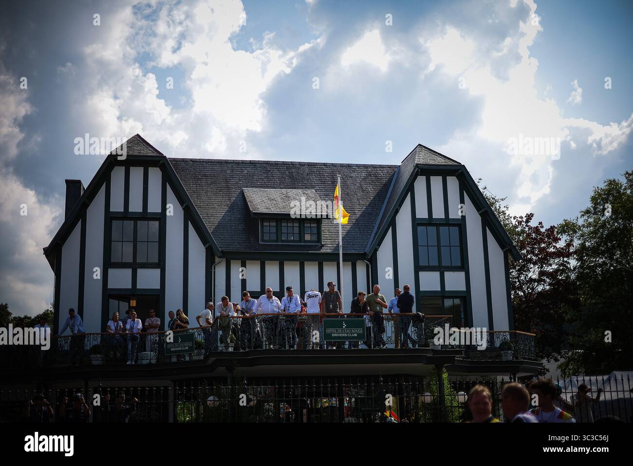 Public/Tifosi/fan/Grandstand, durante il GP del Belgio, Spa-Francorchamps 24-27 luglio 2025 Campionato del mondo di Formula 1 2025. Foto Stock