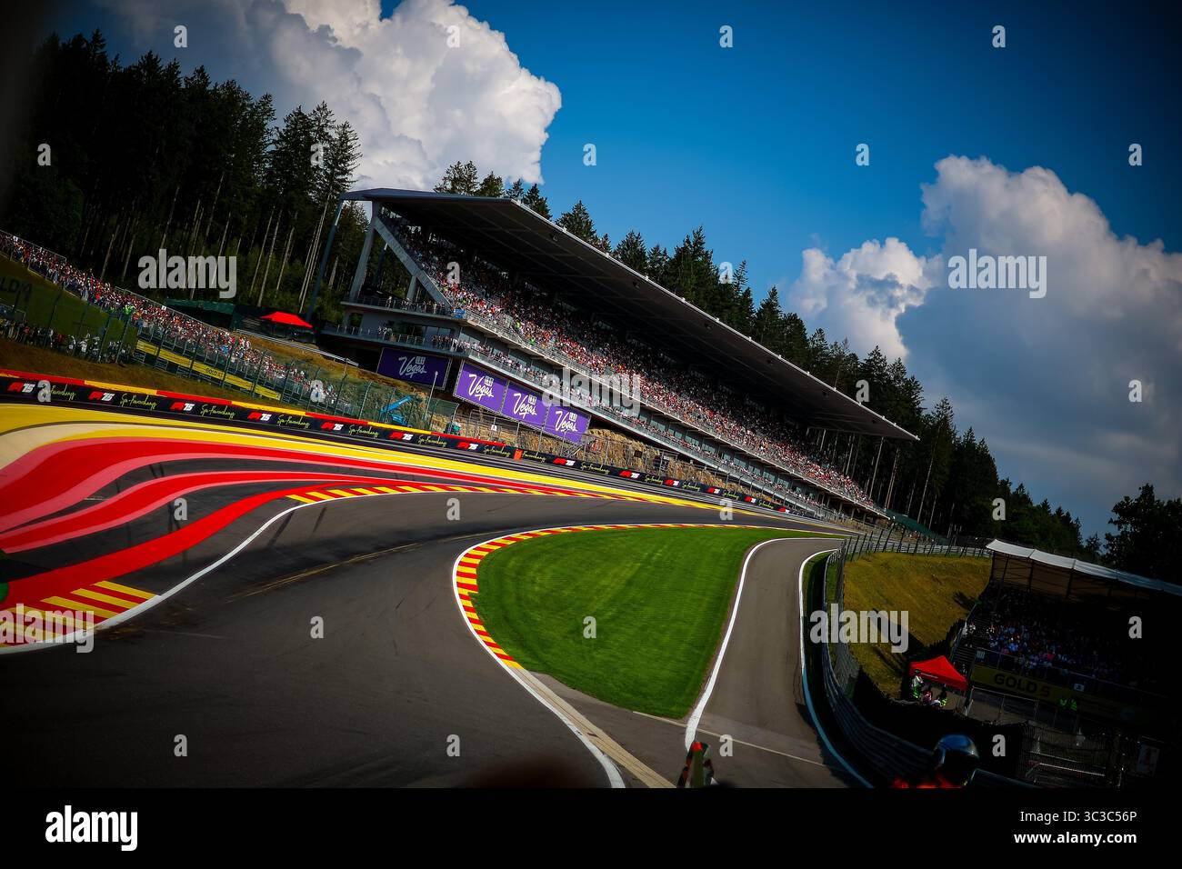 Dettaglio pista durante il GP del Belgio, Spa-Francorchamps 24-27 luglio 2025 Campionato del mondo di Formula 1 2025. Foto Stock
