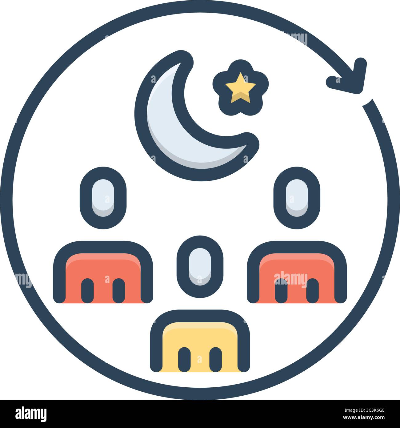 Icona per l'incontro religioso, religioso Illustrazione Vettoriale