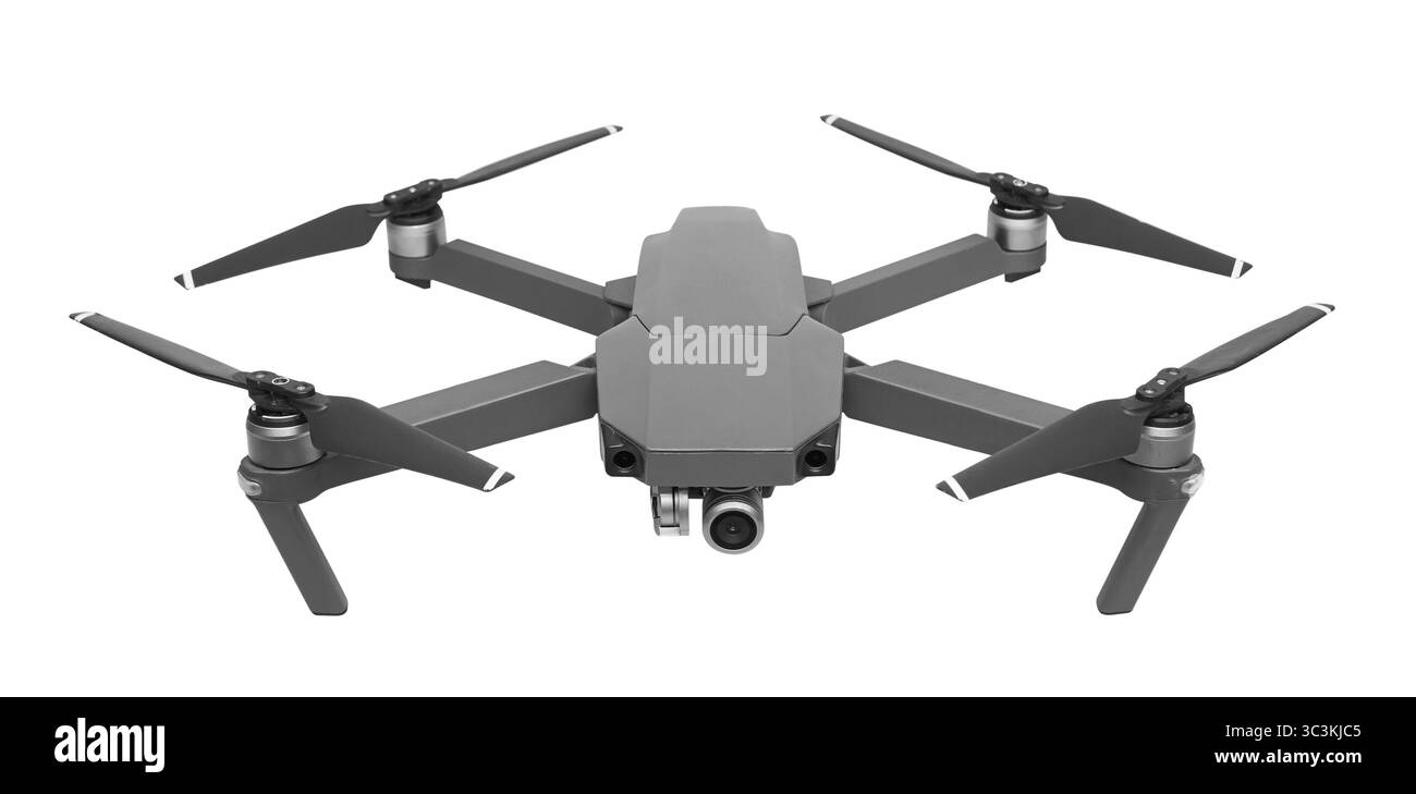 Drone isolati su sfondo bianco Foto Stock