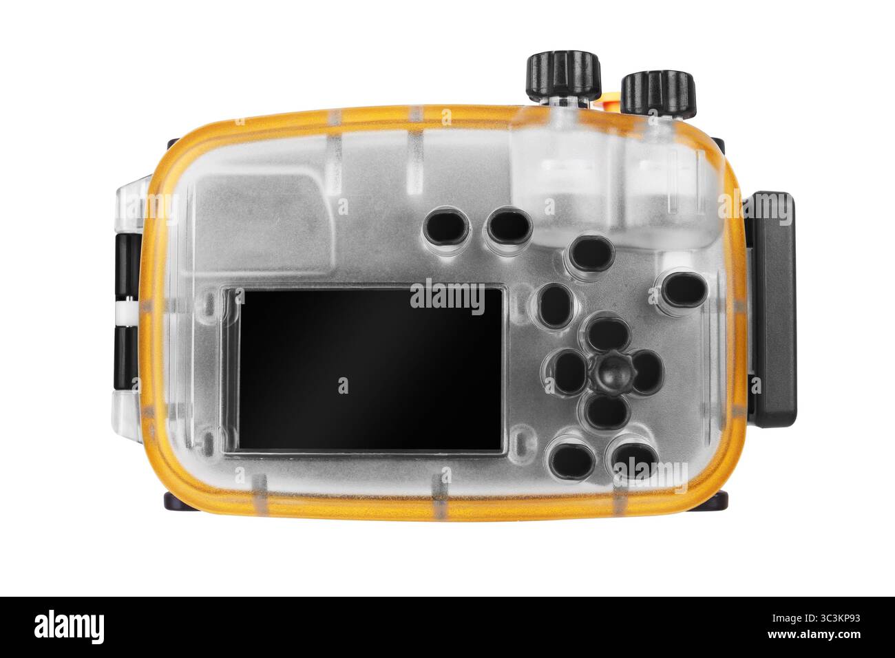 Fotocamera Subacquea isolati su sfondo bianco Foto Stock