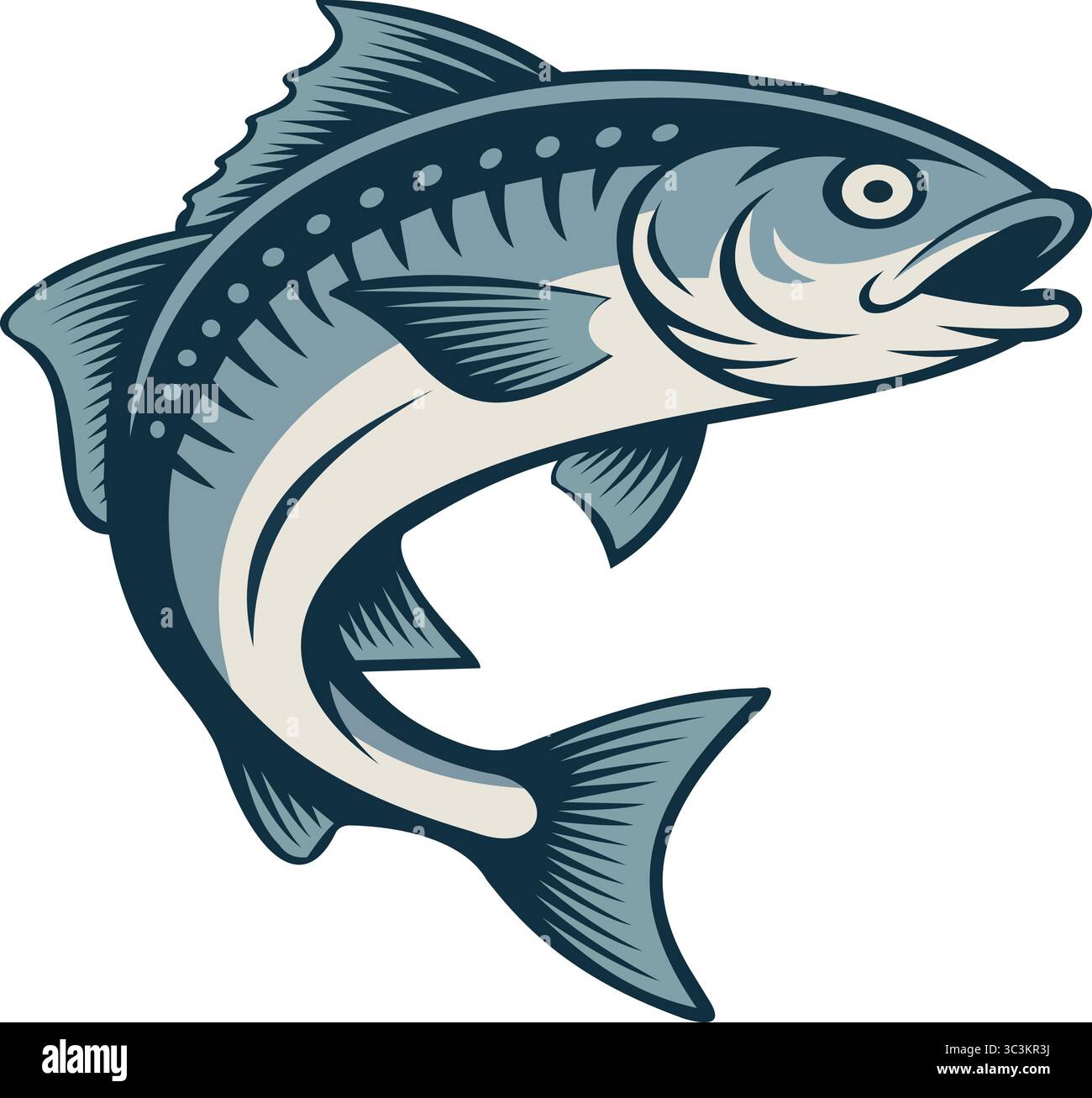 "Illustrazione dettagliata dei pesci" Illustrazione Vettoriale