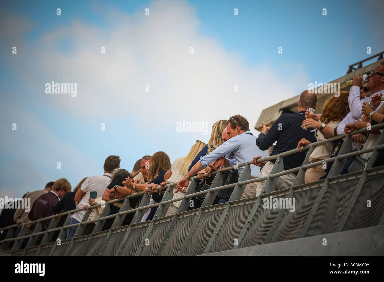 Public/Tifosi/fan/Grandstand, durante il GP del Belgio, Spa-Francorchamps 24-27 luglio 2025 Campionato del mondo di Formula 1 2025. Foto Stock