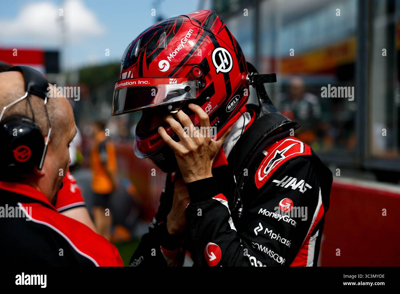 Spa-Francorchamps, Belgio. 26 luglio 2025. #31 Esteban Ocon (fra, MoneyGram Haas F1 Team), Gran Premio di F1 del Belgio al Circuit de Spa-Francorchamps il 26 luglio 2025 a Spa-Francorchamps, Belgio. (Foto di HOCH ZWEI) credito: dpa/Alamy Live News Foto Stock