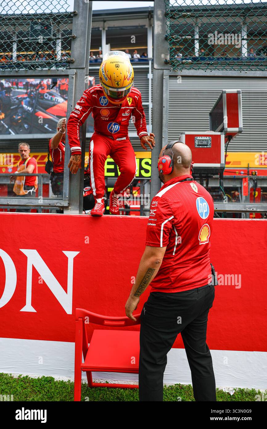Spa-Francorchamps, Belgio. 26 luglio 2025. #44 Lewis Hamilton (GBR, Scuderia Ferrari HP), Gran Premio di F1 del Belgio al Circuit de Spa-Francorchamps il 26 luglio 2025 a Spa-Francorchamps, Belgio. (Foto di HOCH ZWEI) credito: dpa/Alamy Live News Foto Stock