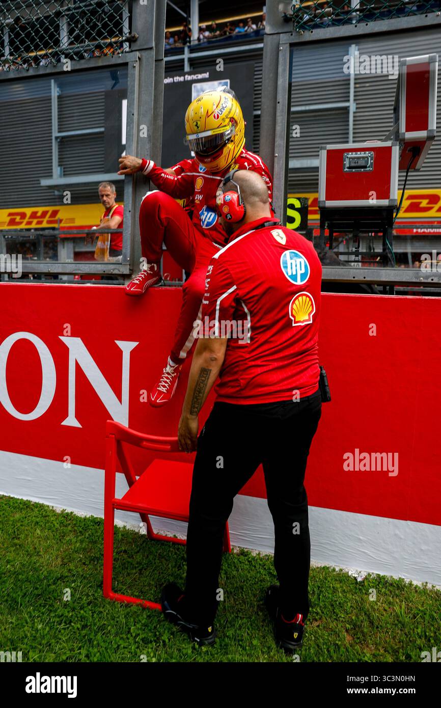 Spa-Francorchamps, Belgio. 26 luglio 2025. #44 Lewis Hamilton (GBR, Scuderia Ferrari HP), Gran Premio di F1 del Belgio al Circuit de Spa-Francorchamps il 26 luglio 2025 a Spa-Francorchamps, Belgio. (Foto di HOCH ZWEI) credito: dpa/Alamy Live News Foto Stock