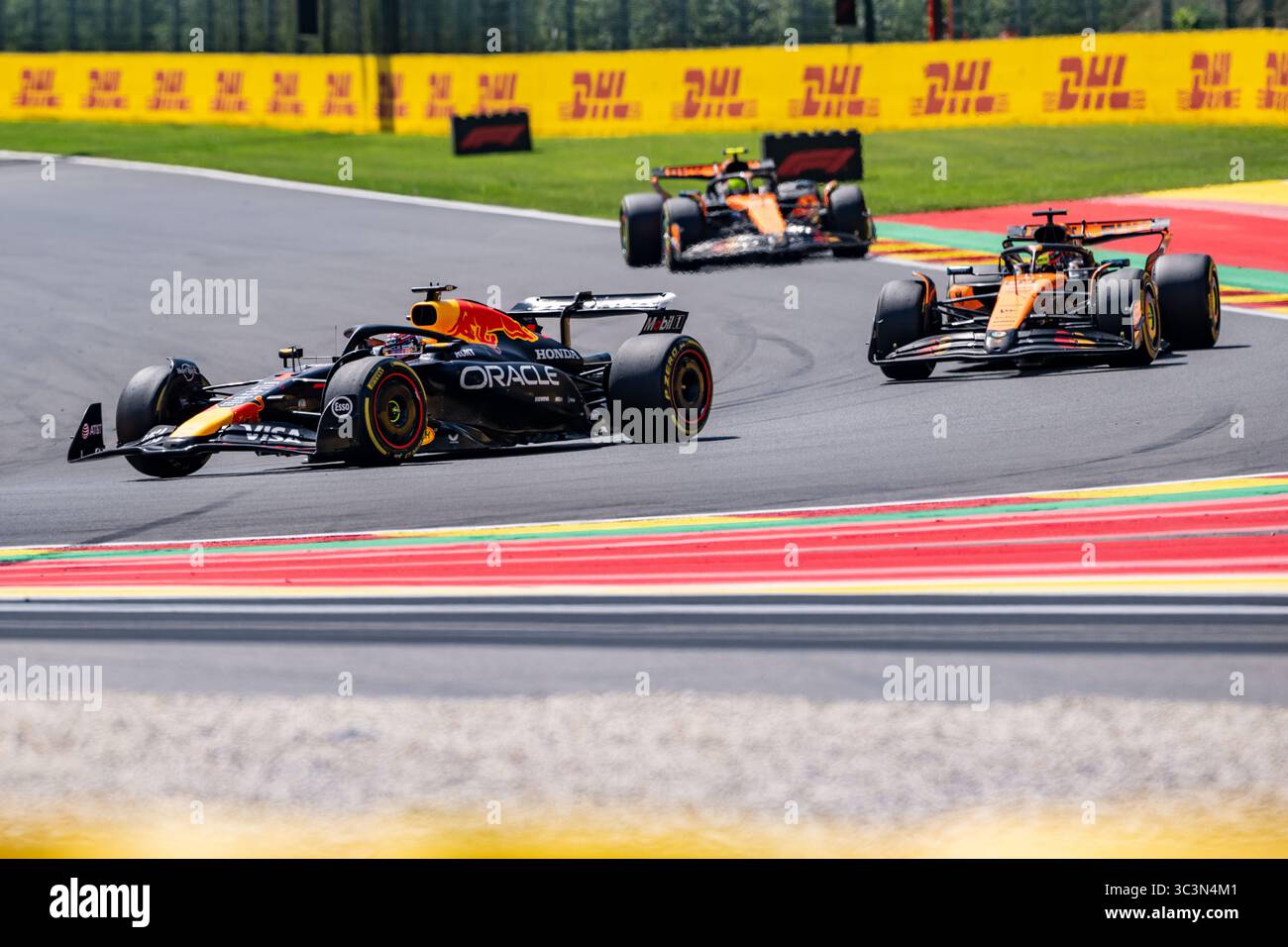 Francorchamps, Belgio. 26 luglio 2025. Il pilota olandese della Red Bull Racing Max Verstappen è raffigurato durante una gara sprint in vista del Gran Premio di F1 del Belgio, a Spa-Francorchamps, sabato 26 luglio 2025. Il Gran Premio di Formula 1 di Spa-Francorchamps si svolge questo fine settimana, dal 24 al 27 luglio. BELGA FOTO JONAS ROOSENS credito: Belga News Agency/Alamy Live News Foto Stock Francorchamps, Belgio. 26 luglio 2025. Il pilota olandese della Red Bull Racing Max Verstappen è raffigurato durante una gara sprint in vista del Gran Premio di F1 del Belgio, a Spa-Francorchamps, sabato 26 luglio 2025. Il Gran Premio di Formula 1 di Spa-Francorchamps si svolge questo fine settimana, dal 24 al 27 luglio. BELGA FOTO JONAS ROOSENS credito: Belga News Agency/Alamy Live News Foto Stock