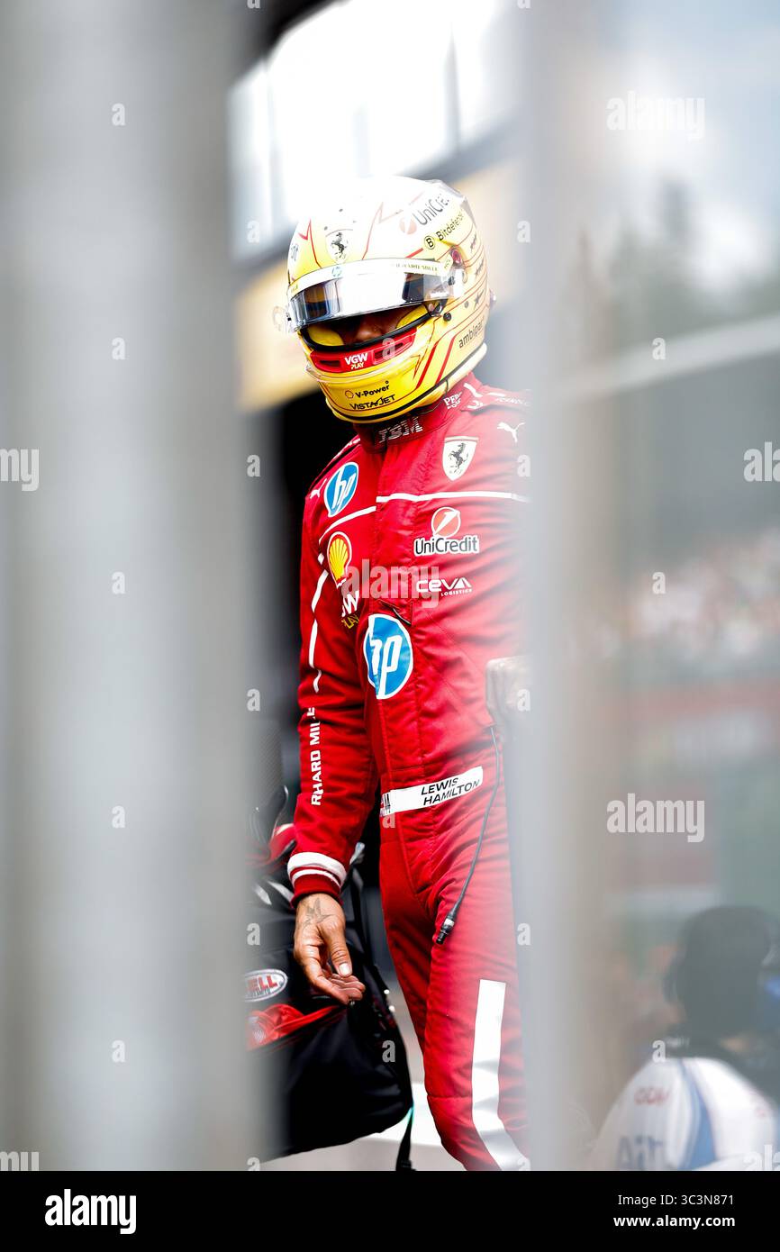 Spa-Francorchamps, Belgio. 26 luglio 2025. #44 Lewis Hamilton (GBR, Scuderia Ferrari HP), Gran Premio di F1 del Belgio al Circuit de Spa-Francorchamps il 26 luglio 2025 a Spa-Francorchamps, Belgio. (Foto di HOCH ZWEI) credito: dpa/Alamy Live News Foto Stock