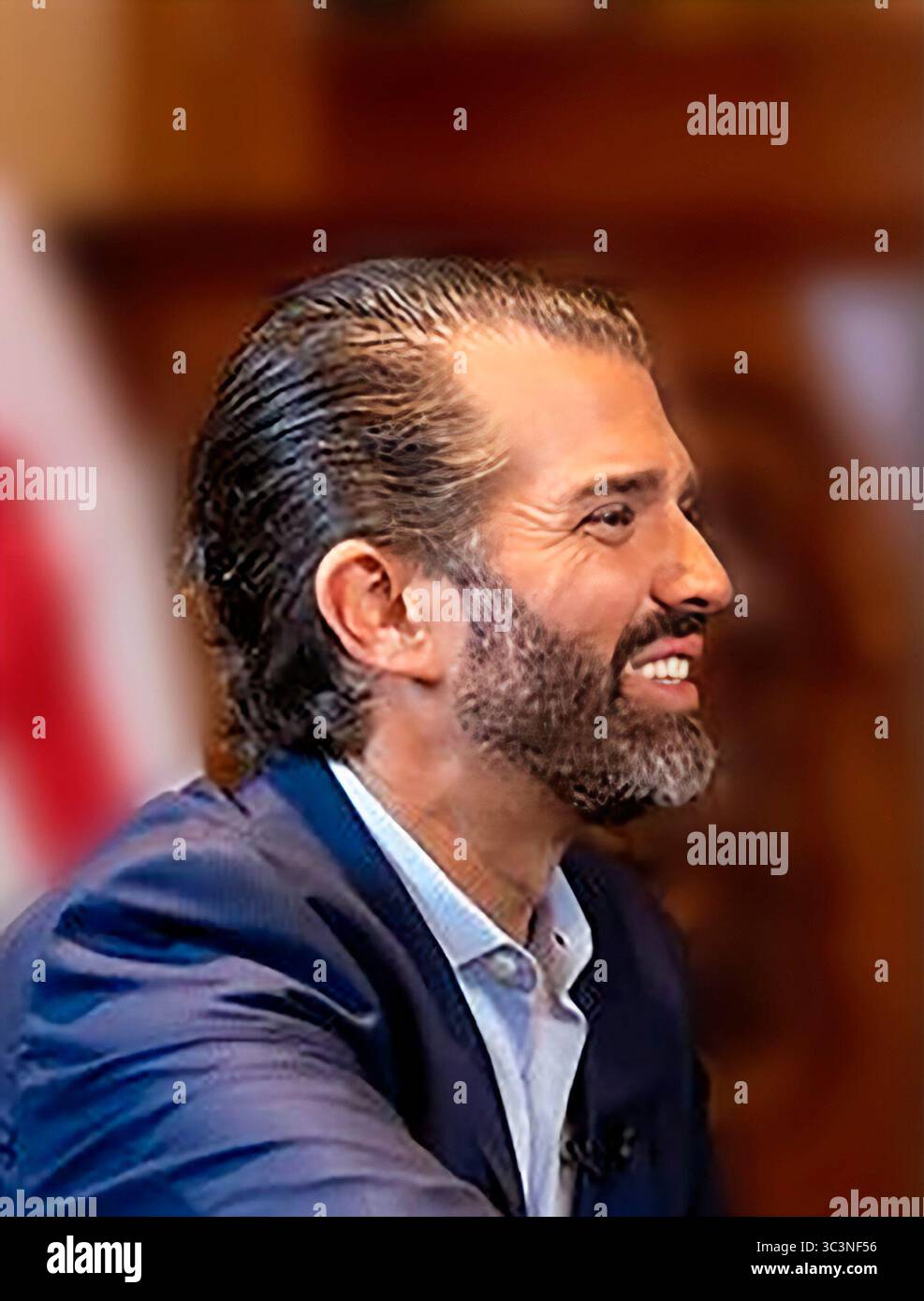 Donald Trump Junior. Ritratto dell'uomo d'affari Amrican e figlio maggiore del presidente Trump, Donald John Trump Jr. (Nato nel 1977) nel 2023 Foto Stock