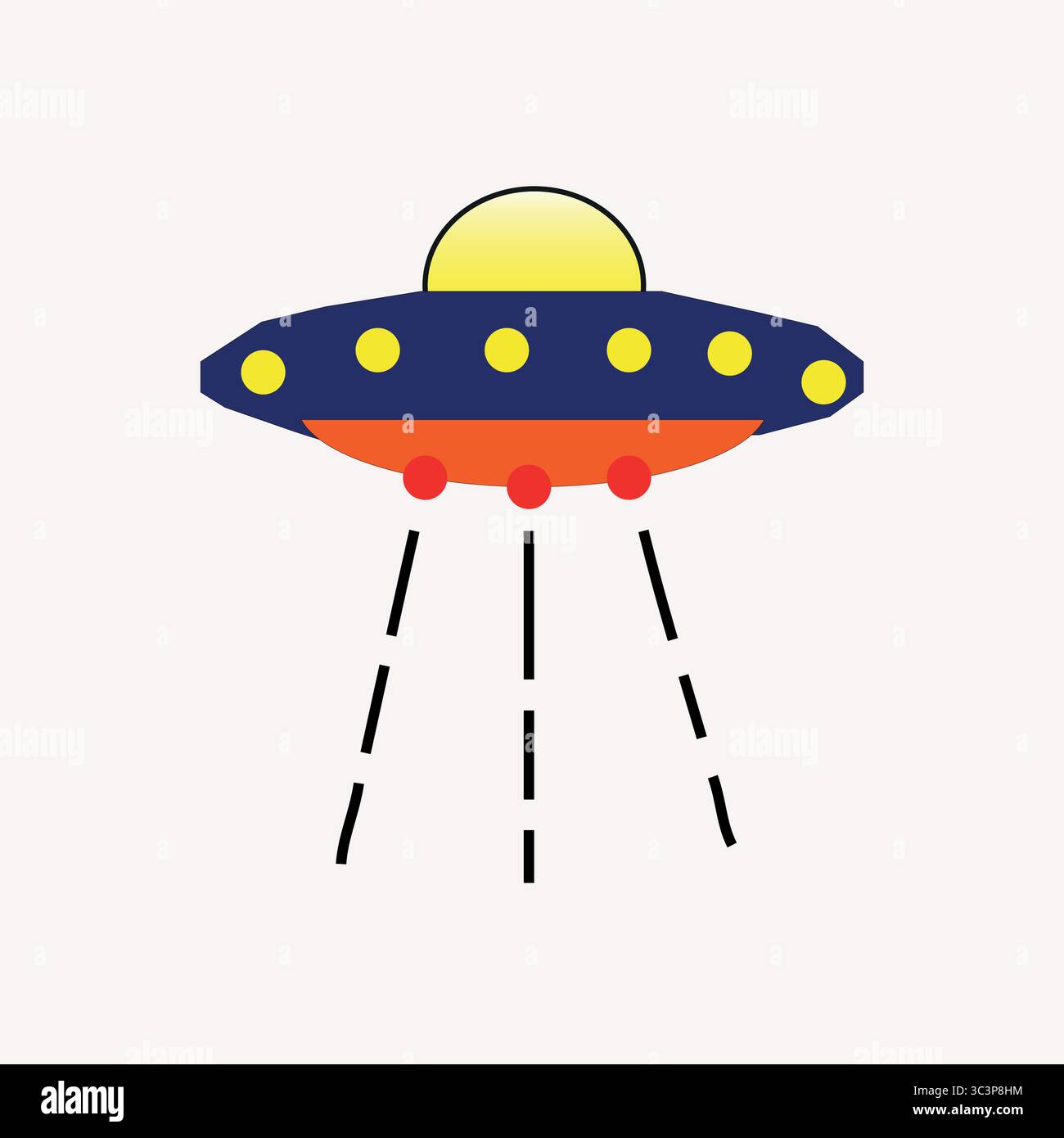 icona logo modello vettoriale ufo Illustrazione Vettoriale