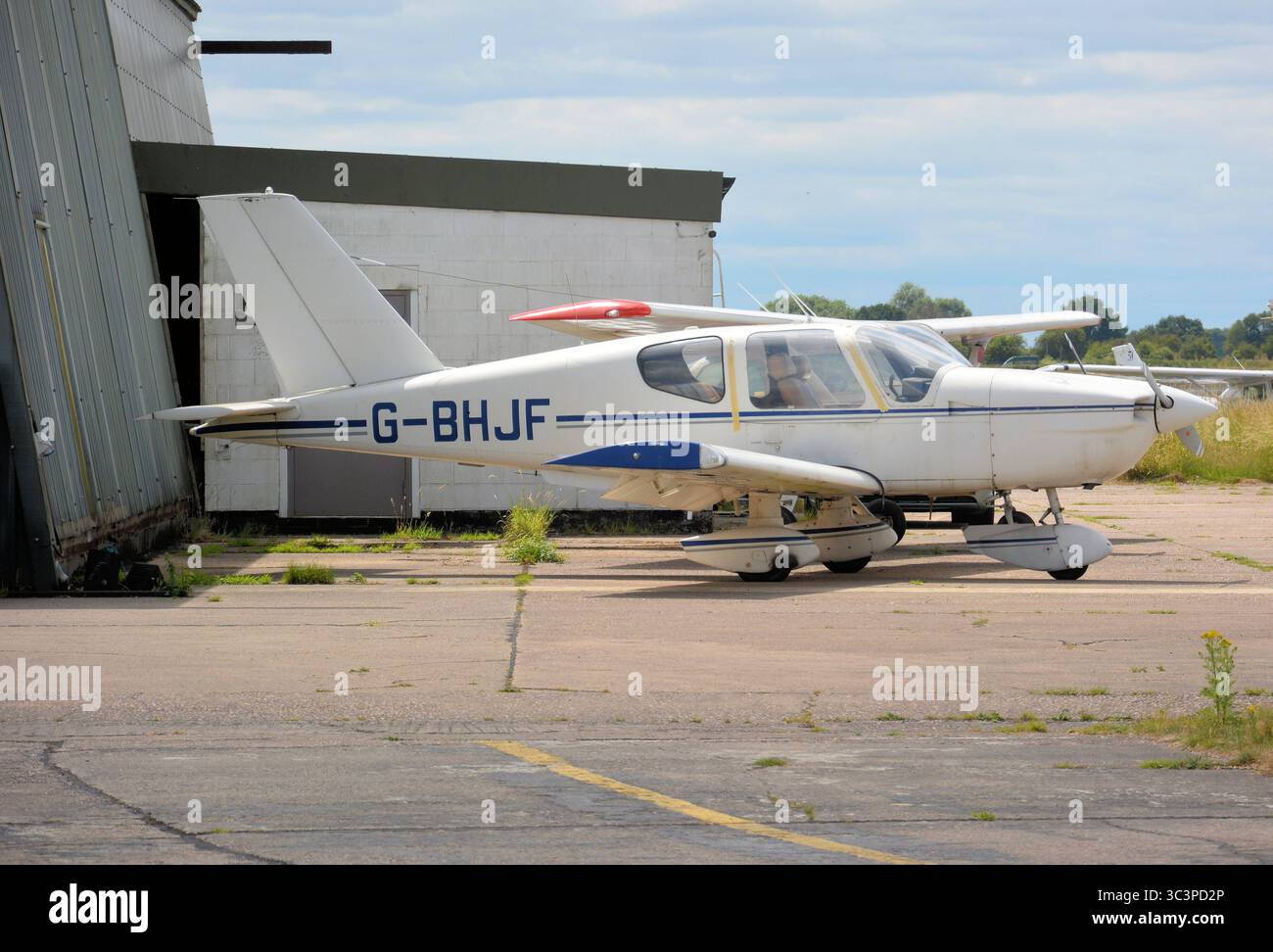 SOCATA TB10 Tobago Aircraft presso Sandtoft Airfield, Epworth, South Yorkshire, Regno Unito Foto Stock