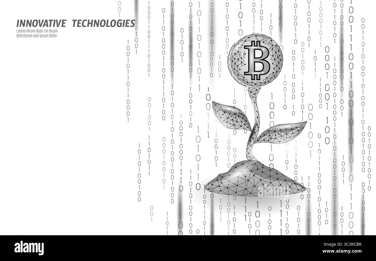 Concetto di crescita dei fiori di criptovaluta Bitcoin. Gli investimenti in valuta digitale fioriscono l'arte moderna. Finanziare lo sviluppo della tecnologia blockchain. Struttura a reticolo st Illustrazione Vettoriale Concetto di crescita dei fiori di criptovaluta Bitcoin. Gli investimenti in valuta digitale fioriscono l'arte moderna. Finanziare lo sviluppo della tecnologia blockchain. Struttura a reticolo st Illustrazione Vettoriale