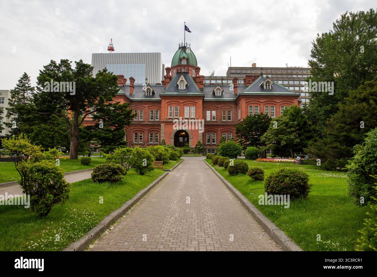 Ex ufficio governativo di Hokkaido edificio in mattoni rossi Foto Stock