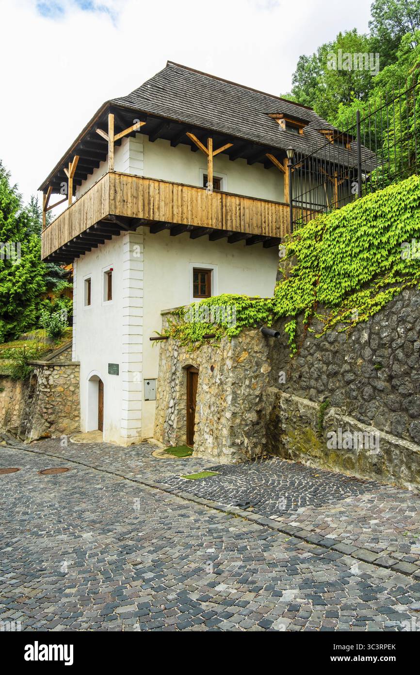Casa dell'ex boia della capitale della Cultura 2026, TrenDin, Slovacchia Foto Stock