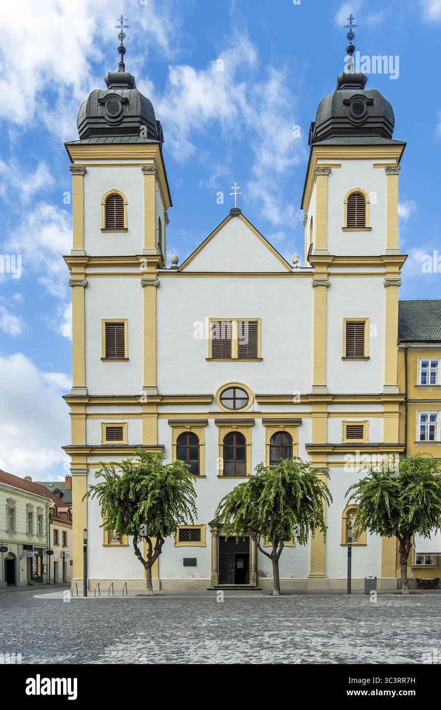 Chiesa Scolopica di San Francesco Saverio, capitale della Cultura 2026, TrenDin, Slovacchia Foto Stock