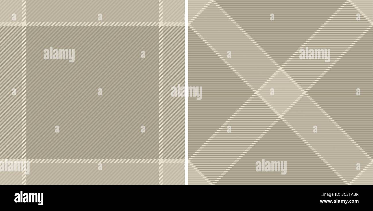Eleganti motivi a quadri neutri. Perfetto per design tessile, sfondi di siti Web o progetti di moda. Le trame sottili aggiungono interesse visivo. Sophisti Illustrazione Vettoriale