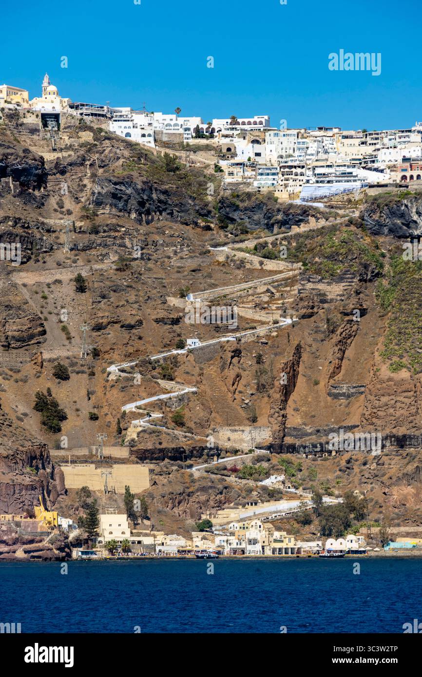 Griechenland, Kykladen, Santorini, Fira, Foto Stock