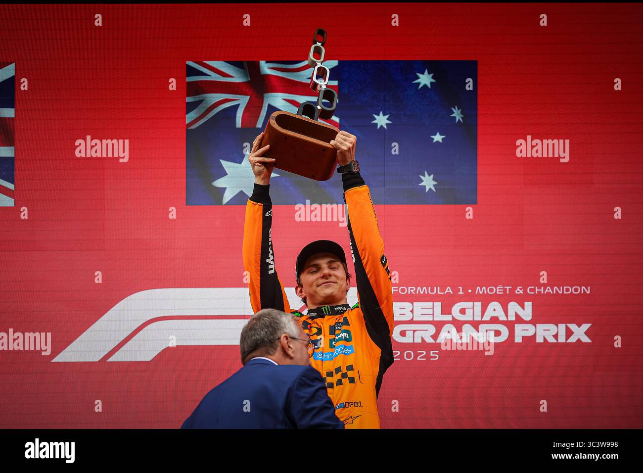 81 Oscar Piastri, (AUS) McLaren Mercedes MCL39, durante il GP del Belgio, Spa-Francorchamps 24-27 luglio 2025 Formula 1 World Championship 2025. Foto Stock