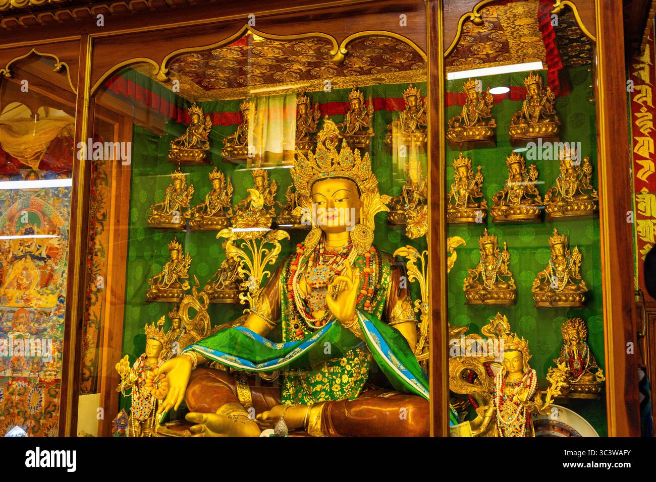 Tempio del Dalai Lama, complesso di Tsuglagkhang Foto Stock