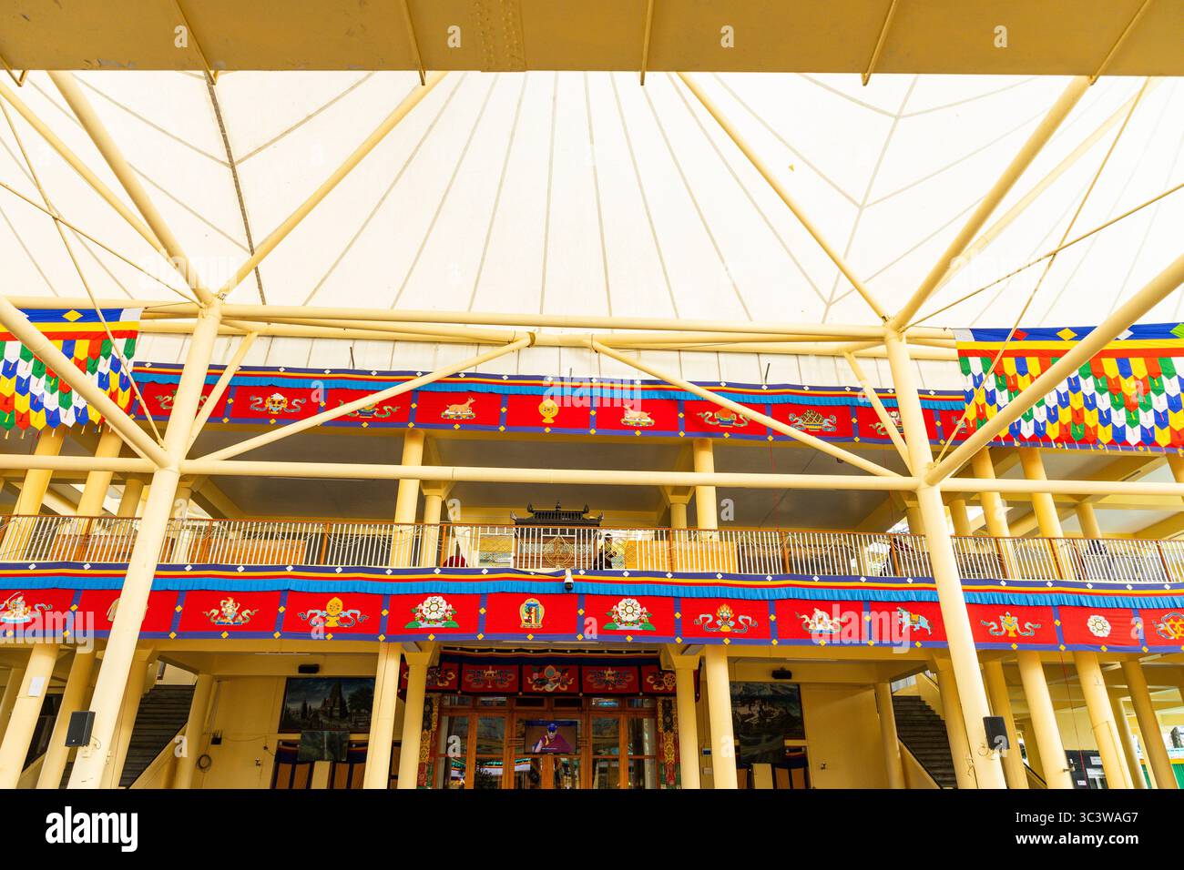 Tempio del Dalai Lama, complesso di Tsuglagkhang Foto Stock