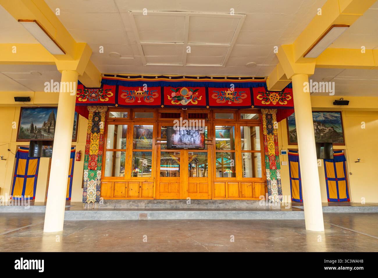 Tempio del Dalai Lama, complesso di Tsuglagkhang Foto Stock