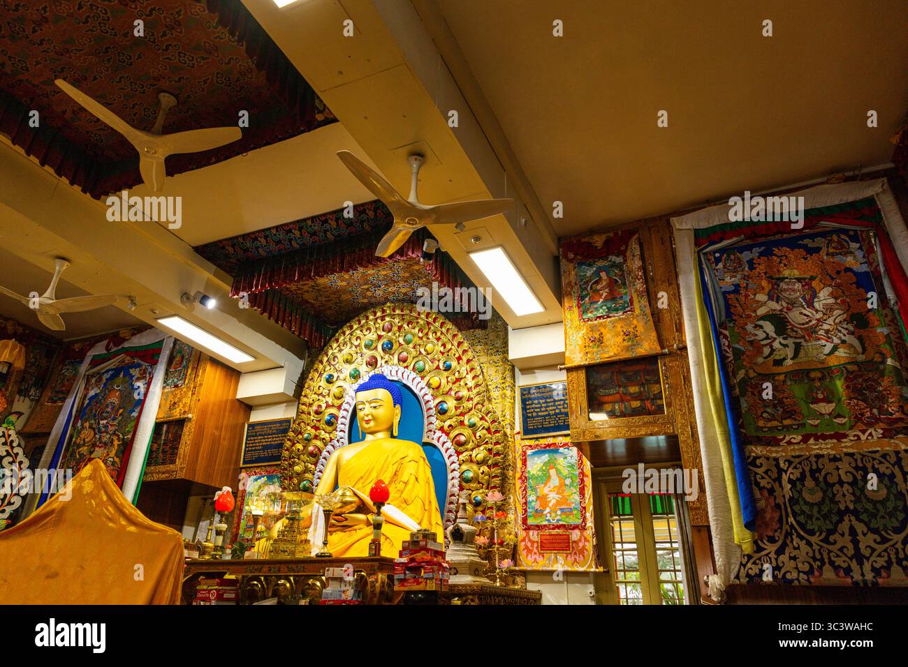 Tempio del Dalai Lama, complesso di Tsuglagkhang Foto Stock