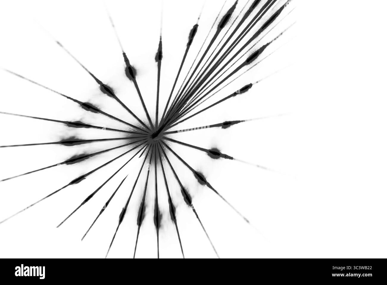 Le tracce luminose dinamiche su uno sfondo scuro creano uno schermo futuristico che attira gli spettatori in un vivace tunnel di luminosità. Ideale per il digitale Illustrazione Vettoriale