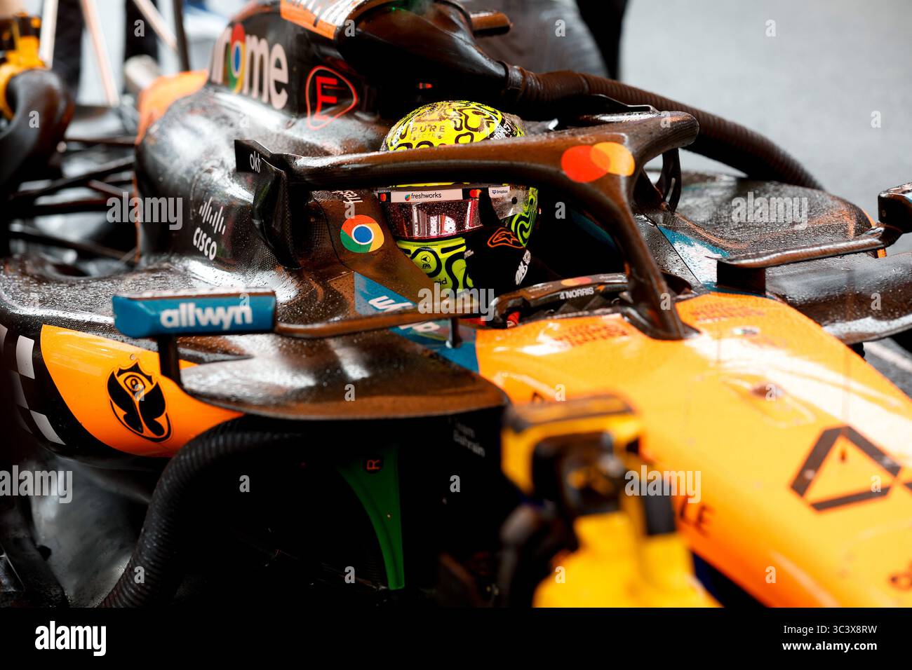 Spa-Francorchamps, Belgio. 27 luglio 2025. #4 Lando Norris (GBR, McLaren F1 Team), Gran Premio di F1 del Belgio al Circuit de Spa-Francorchamps il 27 luglio 2025 a Spa-Francorchamps, Belgio. (Foto di HOCH ZWEI) credito: dpa/Alamy Live News Foto Stock