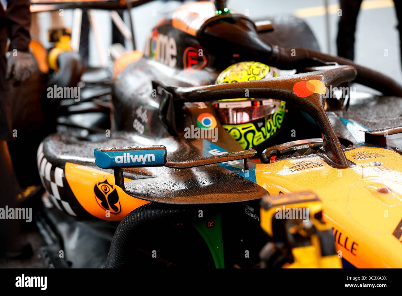 Spa-Francorchamps, Belgio. 27 luglio 2025. #4 Lando Norris (GBR, McLaren F1 Team), Gran Premio di F1 del Belgio al Circuit de Spa-Francorchamps il 27 luglio 2025 a Spa-Francorchamps, Belgio. (Foto di HOCH ZWEI) credito: dpa/Alamy Live News Foto Stock