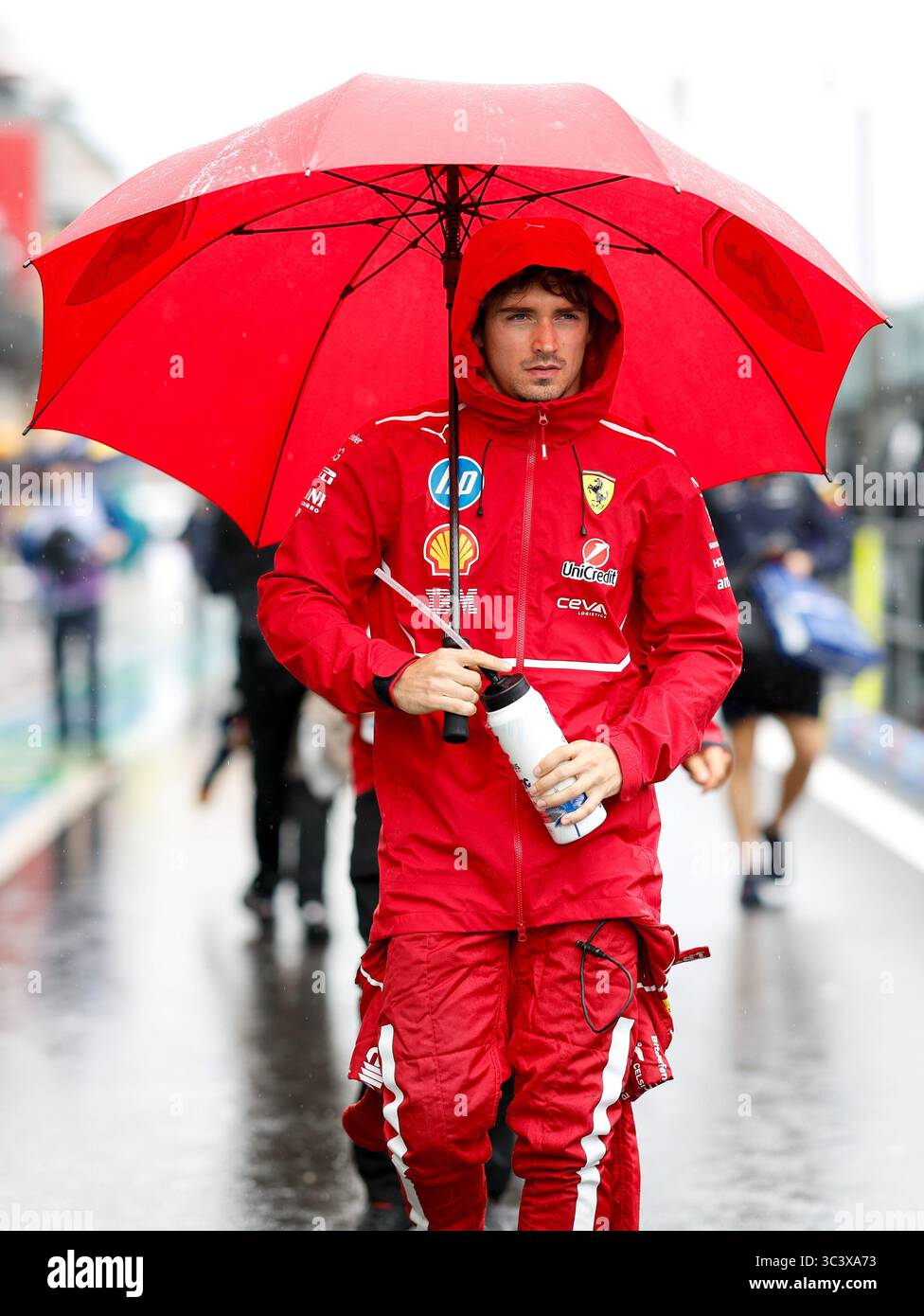 Spa-Francorchamps, Belgio. 27 luglio 2025. #16 Charles Leclerc (MCO, Scuderia Ferrari HP), Gran Premio di F1 del Belgio al Circuit de Spa-Francorchamps il 27 luglio 2025 a Spa-Francorchamps, Belgio. (Foto di HOCH ZWEI) credito: dpa/Alamy Live News Foto Stock