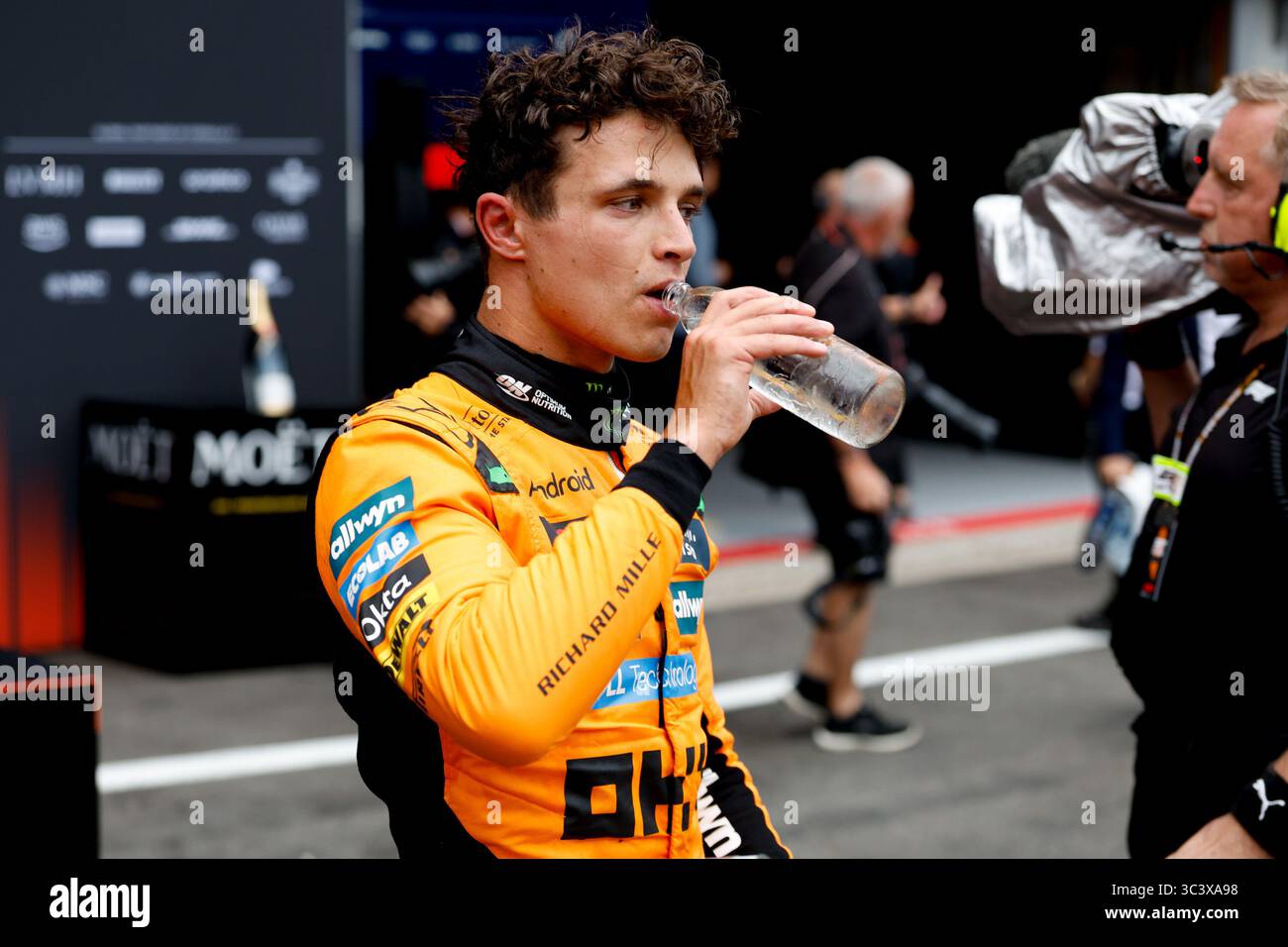 Spa-Francorchamps, Belgio. 27 luglio 2025. #4 Lando Norris (GBR, McLaren F1 Team), Gran Premio di F1 del Belgio al Circuit de Spa-Francorchamps il 27 luglio 2025 a Spa-Francorchamps, Belgio. (Foto di HOCH ZWEI) credito: dpa/Alamy Live News Foto Stock