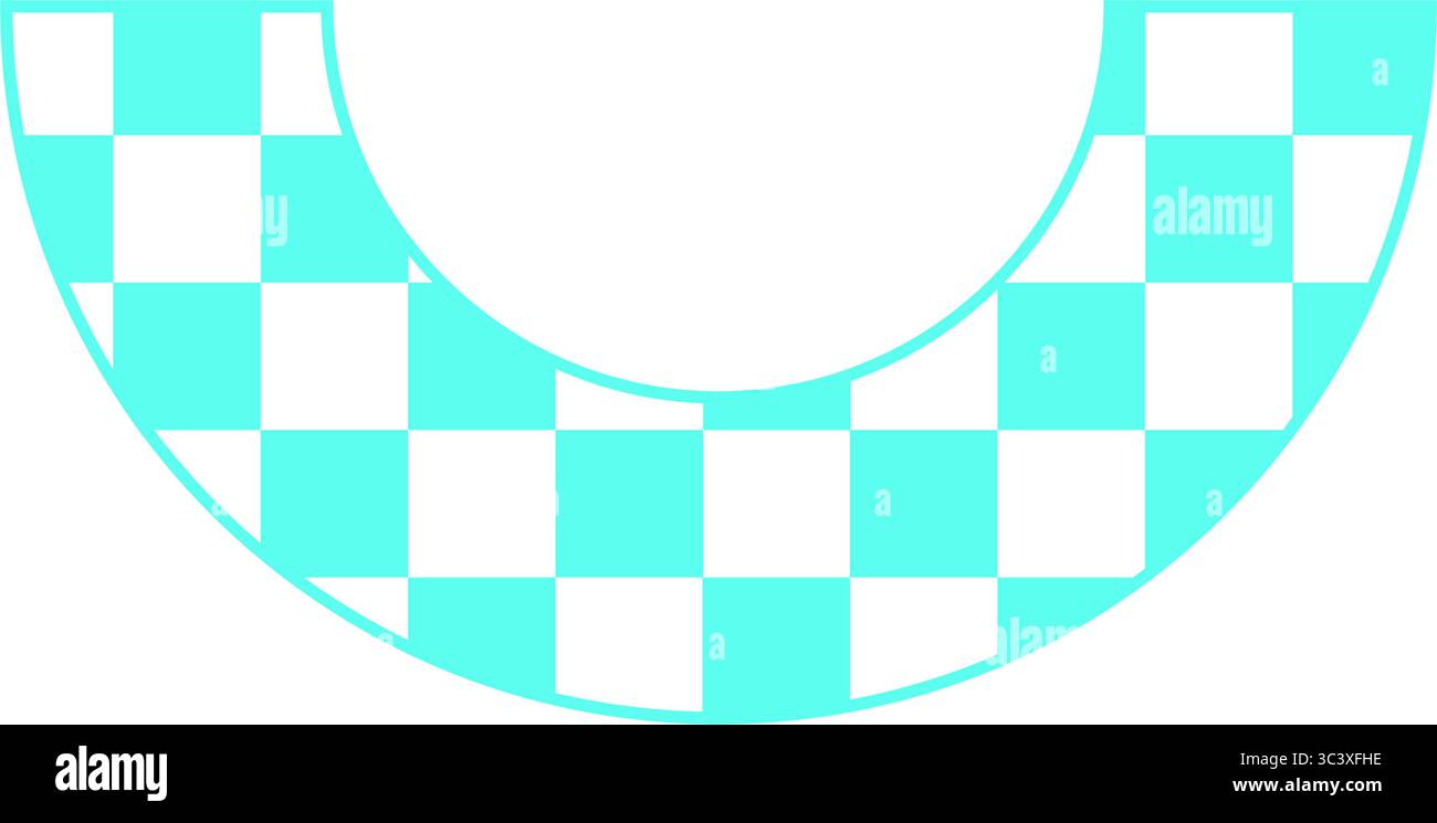 Modello retro Checker Y2K Illustrazione Vettoriale