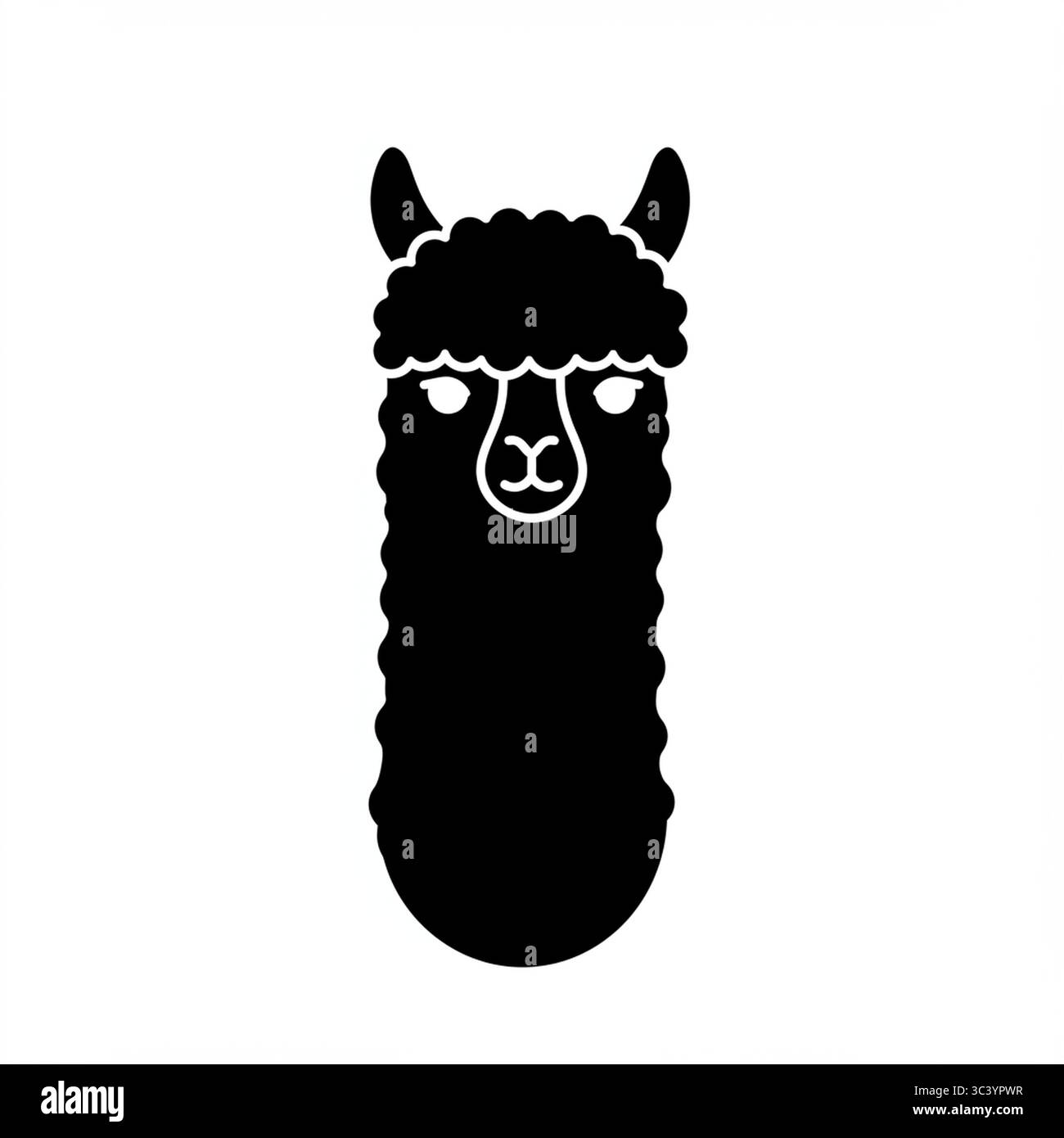 Icona grafica cammello nero – illustrazione vettoriale isolata su sfondo bianco Illustrazione Vettoriale