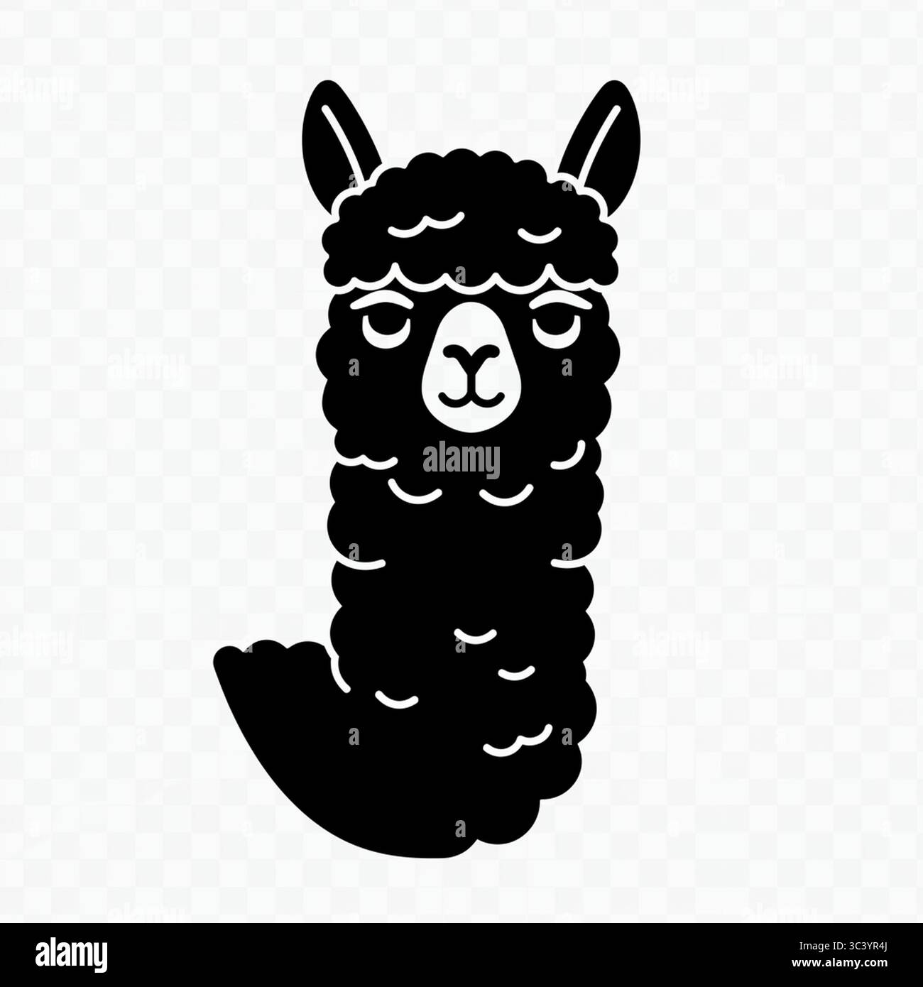 Icona grafica cammello nero – illustrazione vettoriale isolata su sfondo bianco Illustrazione Vettoriale