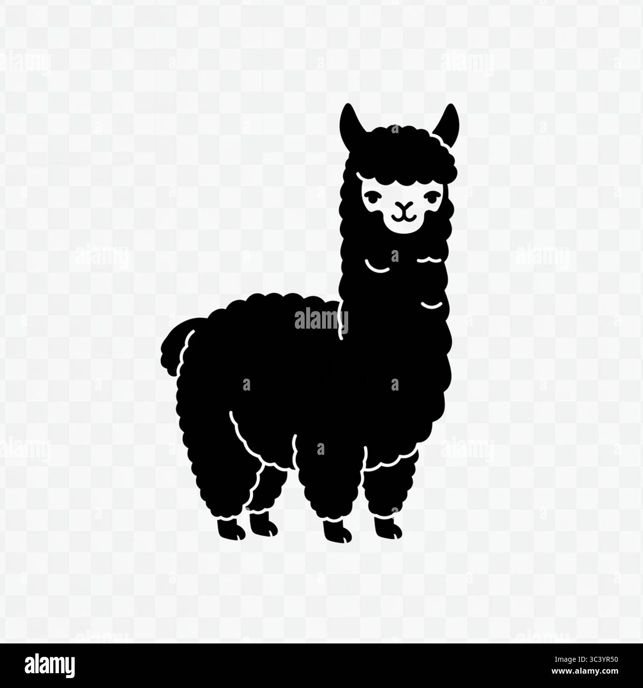 Icona grafica cammello nero – illustrazione vettoriale isolata su sfondo bianco Illustrazione Vettoriale