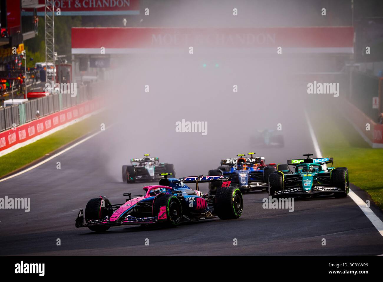 43 Franco Colapinto, (ARG) Alpine F1 Team, durante il GP del Belgio, Spa-Francorchamps 24-27 luglio 2025 Formula 1 World Championship 2025. Foto Stock
