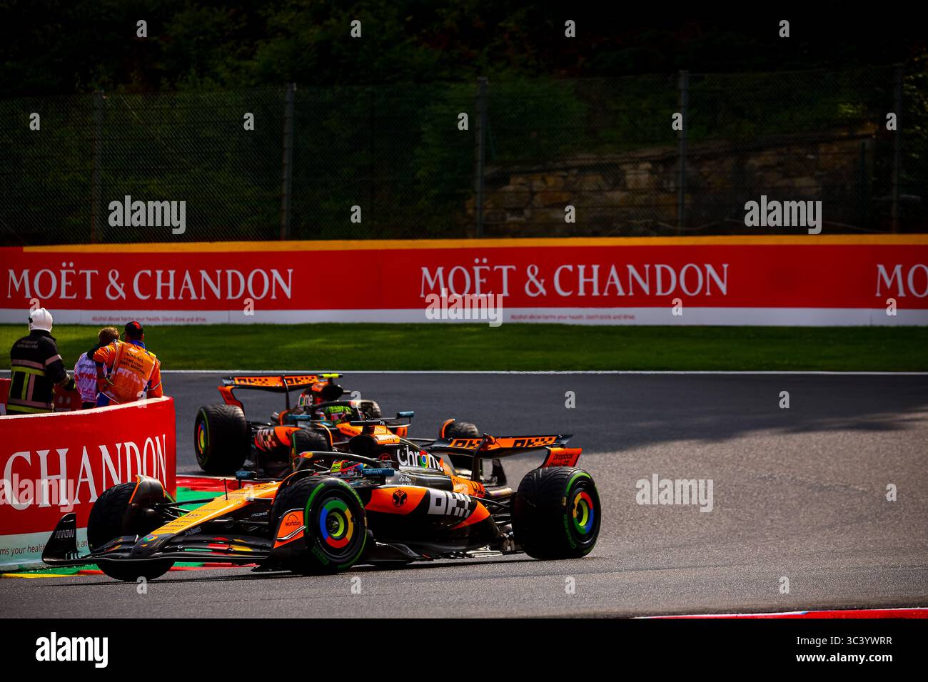 81 Oscar Piastri, (AUS) McLaren Mercedes MCL39, durante il GP del Belgio, Spa-Francorchamps 24-27 luglio 2025 Formula 1 World Championship 2025. Foto Stock