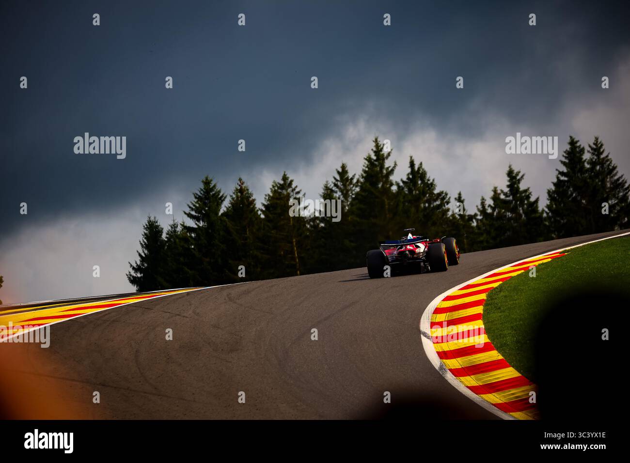 16 Charles Leclerc, (MON) Scuderia Ferrari SF25, durante il GP del Belgio, Spa-Francorchamps 24-27 luglio 2025 Formula 1 World Championship 2025. Foto Stock