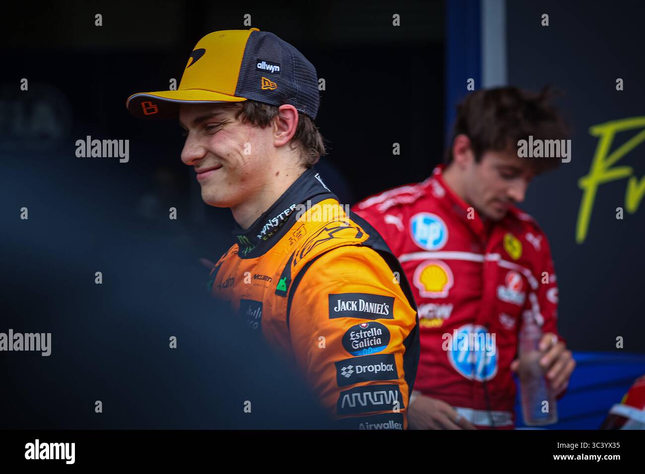 81 Oscar Piastri, (AUS) McLaren Mercedes MCL39, durante il GP del Belgio, Spa-Francorchamps 24-27 luglio 2025 Formula 1 World Championship 2025. Foto Stock