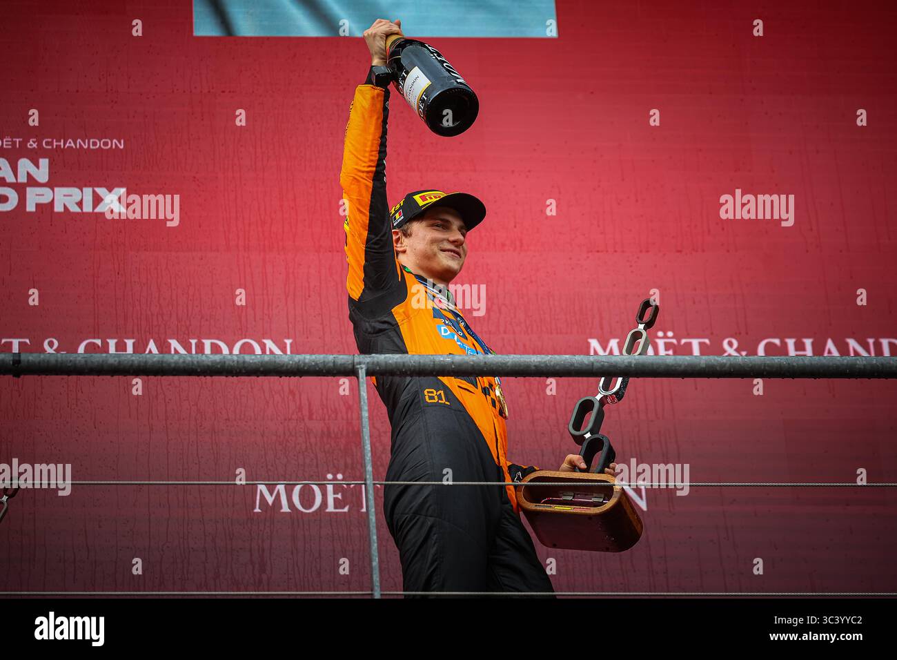 81 Oscar Piastri, (AUS) McLaren Mercedes MCL39, durante il GP del Belgio, Spa-Francorchamps 24-27 luglio 2025 Formula 1 World Championship 2025. Foto Stock