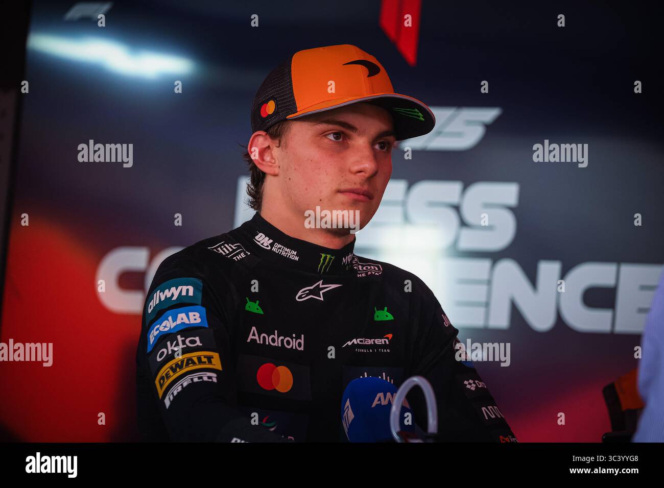 81 Oscar Piastri, (AUS) McLaren Mercedes MCL39, durante il GP del Belgio, Spa-Francorchamps 24-27 luglio 2025 Formula 1 World Championship 2025. Foto Stock