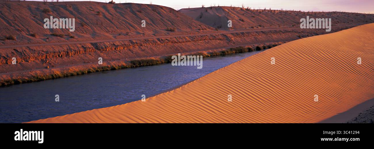 Imperial Valley, il primo importante distretto di irrigazione degli Stati Uniti occidentali Foto Stock