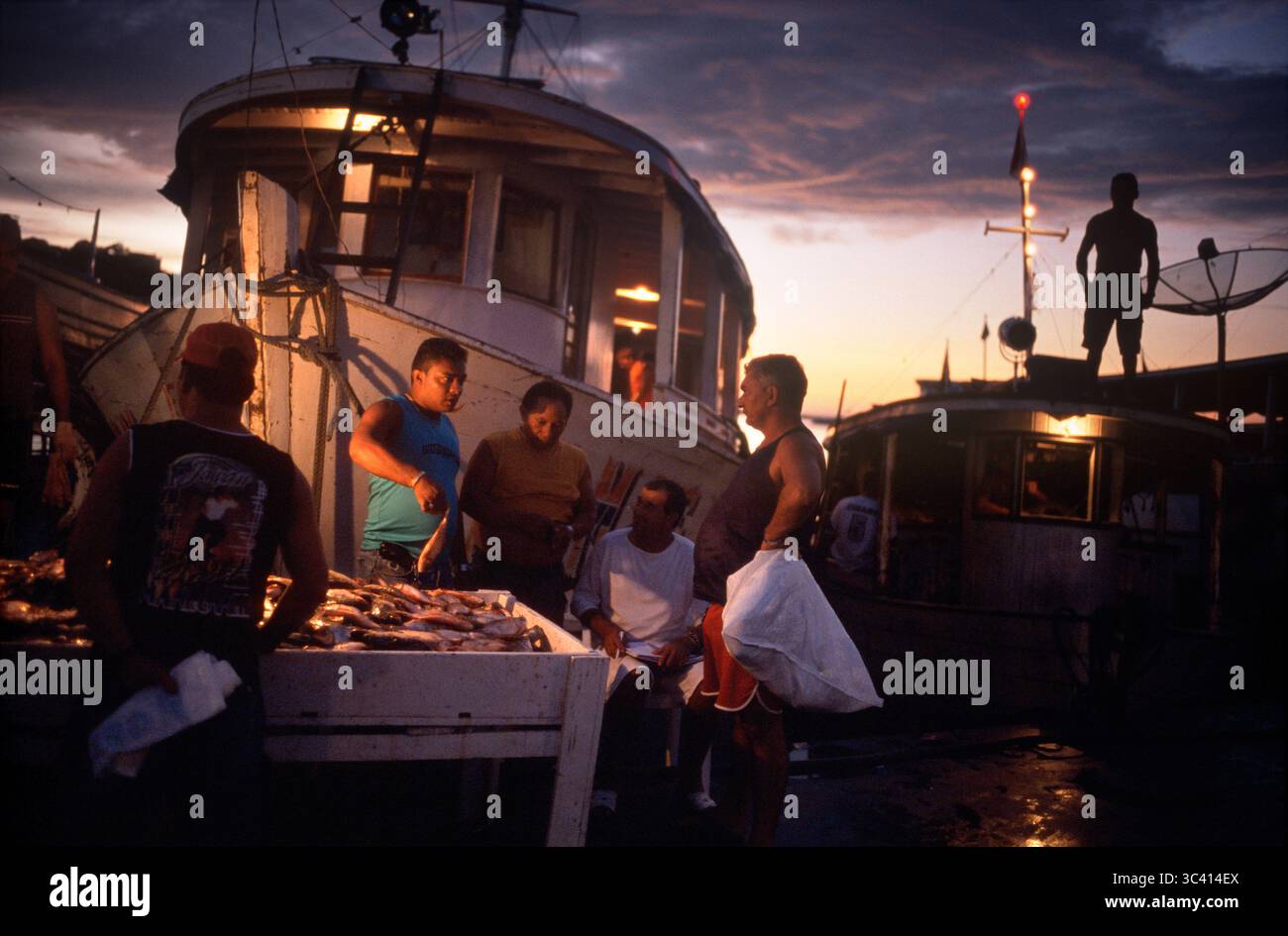 Amazon mercati del pesce, Manaus, Brasile. Foto Stock