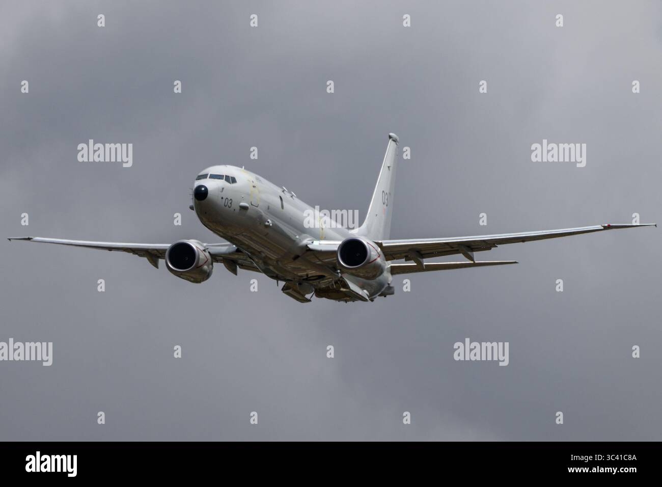 Aerei a reazione Poseidon MRA1 della Royal Air Force Foto Stock